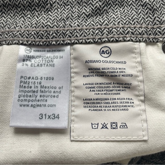 AG The Tellis Sueded Grey Pants 31x34 - Picture 9 of 9